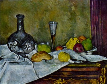 Impressionist Still Life Painting - Dessert Paul Cezanne Impressionism still life